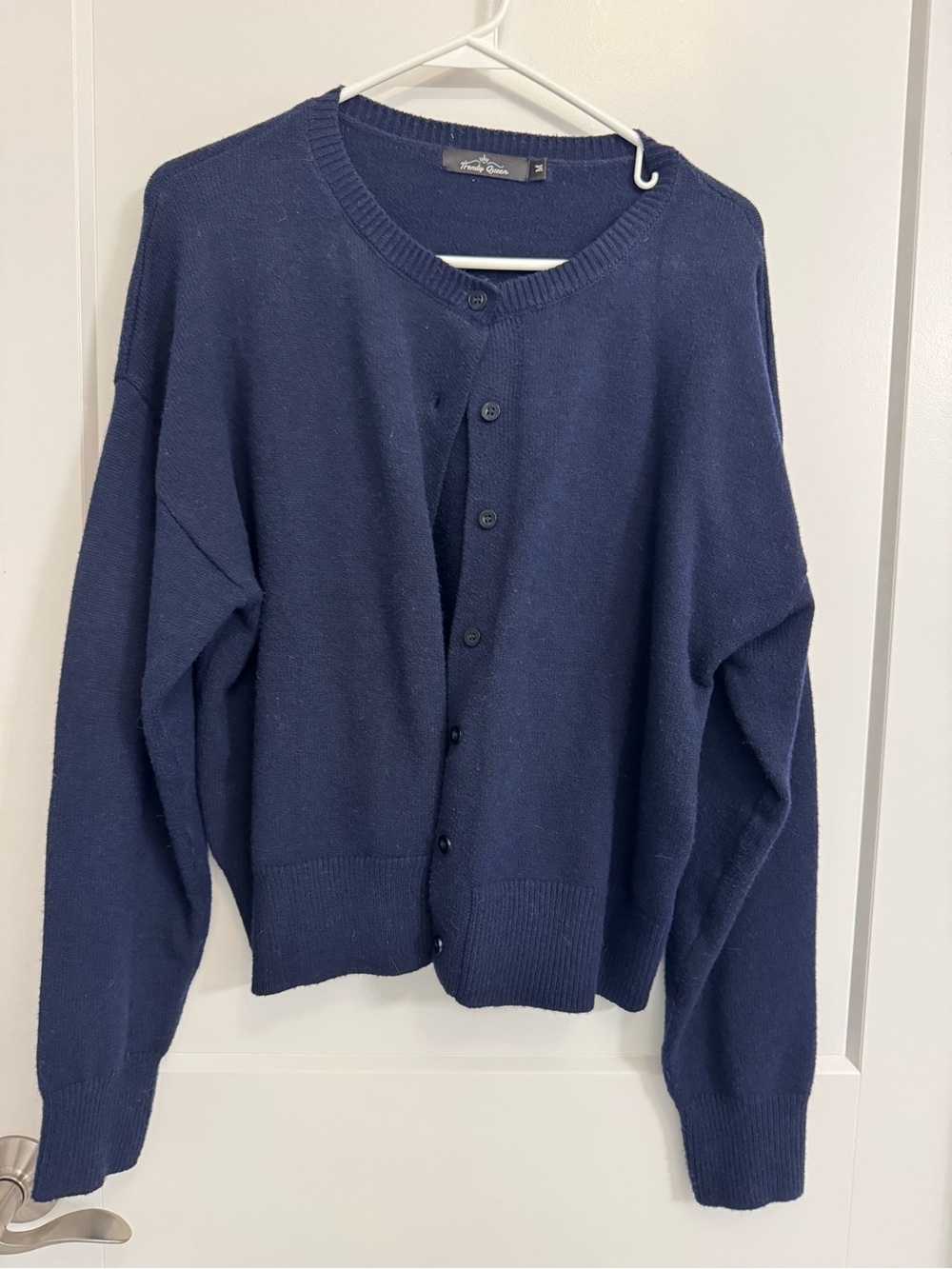 Women’s Navy Cardigan Sweater Medium